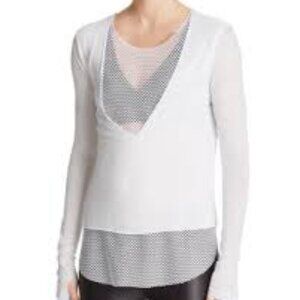 Koral White Women's top long sleeve